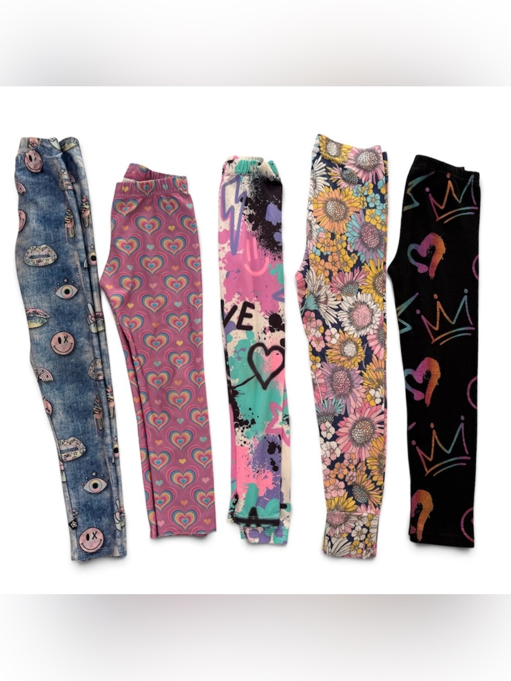 Girls Size 6 Leggings Lot of 5 Terez Gap Kids Appaman Pixie Lane